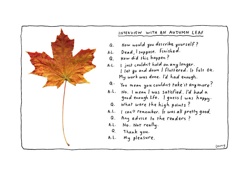 Interview with an Autumn Leaf