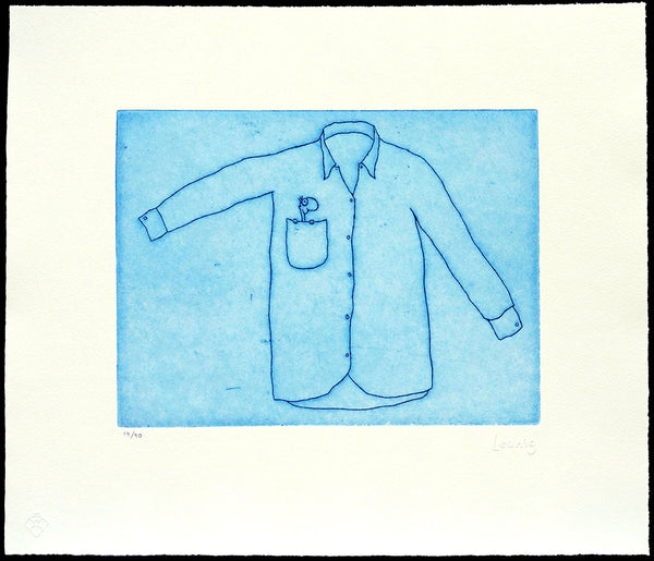 Man in a blue shirt